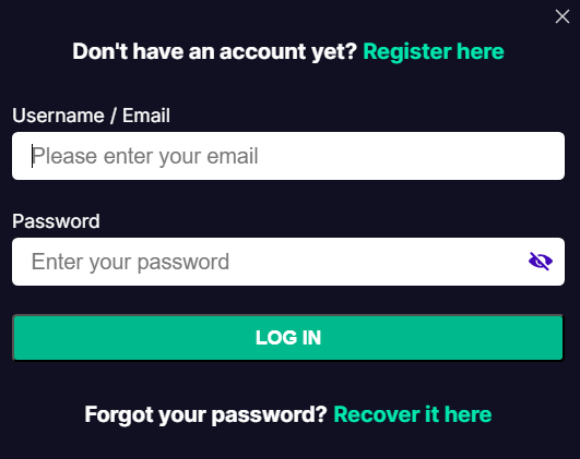 Casinoways Login Process