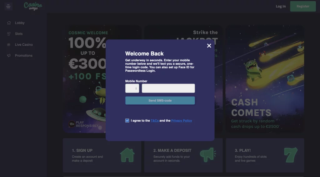 Casinoways login