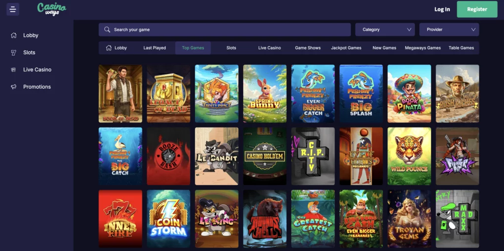 casinoways top games
